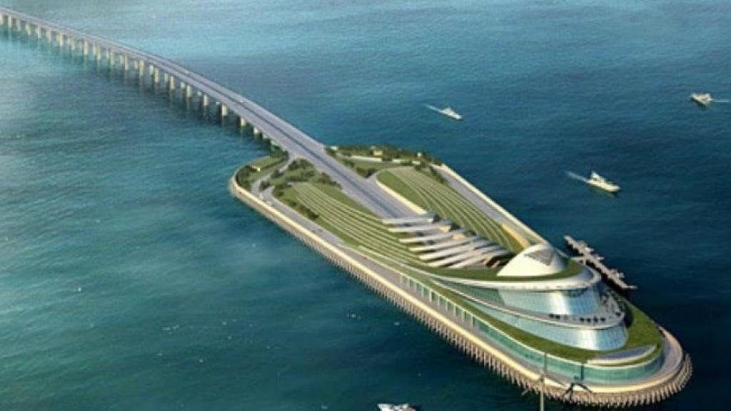 La isla central del túnel, según la empresa estatal china Touchstone