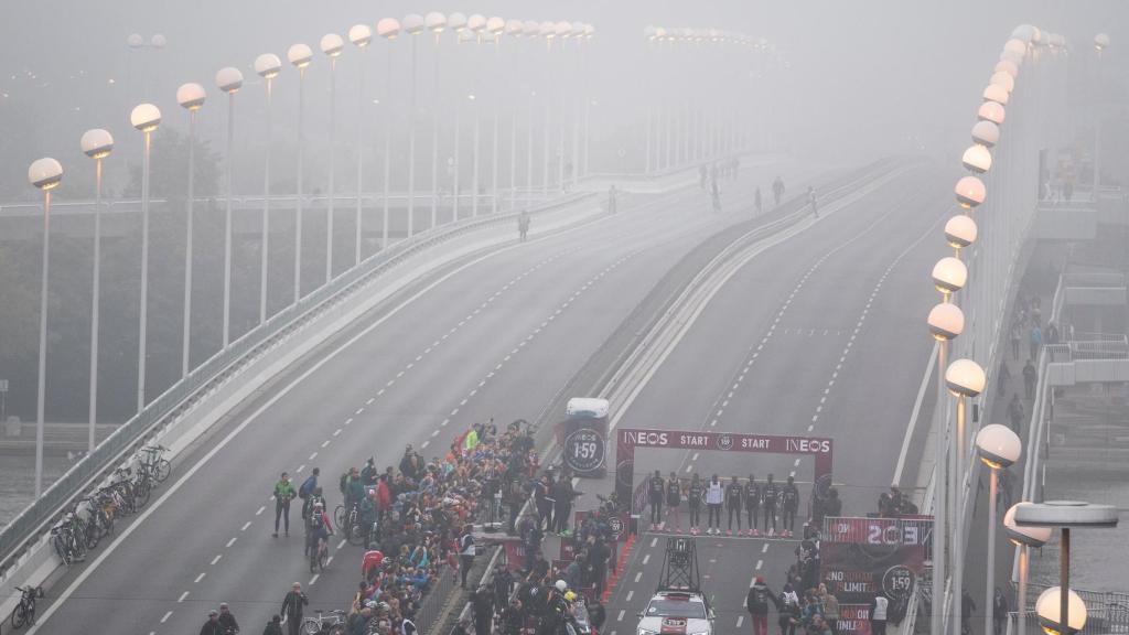 Imágenes de la prueba de Kipchoge en Viena.