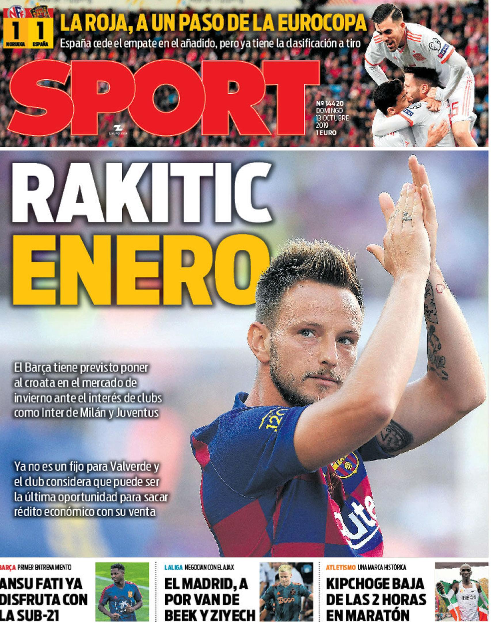 Portada Sport (13/10/2019)