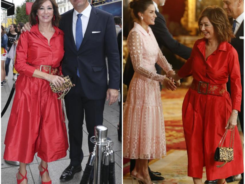 Ana Rosa ha aprovechado el mismo estilismo para los dos eventos que tenía este sábado.