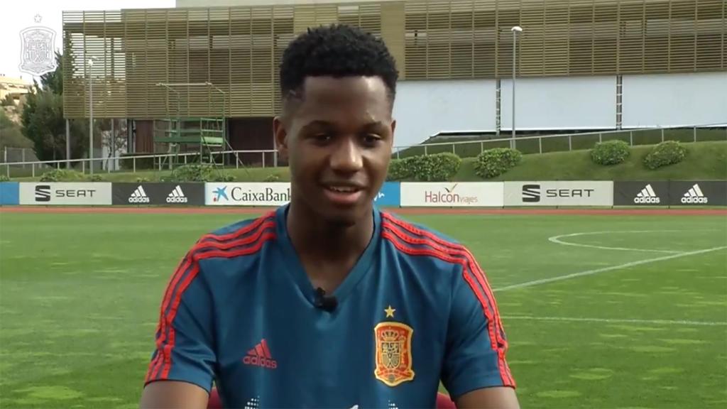 Las primeras palabras de Ansu Fati con la sub21: No me esperaba estar aquí