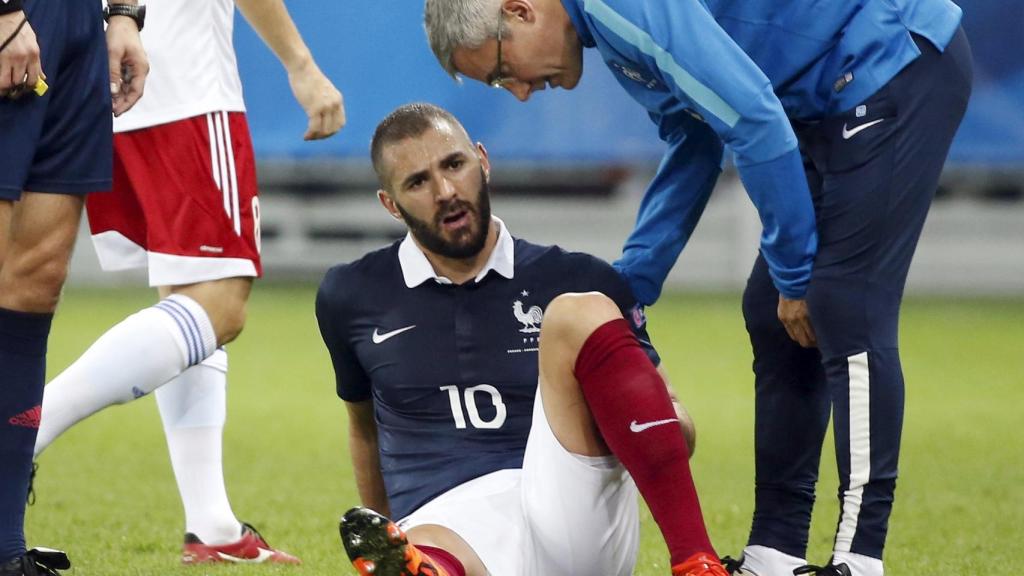 Benzema en su último encuentro con Francia