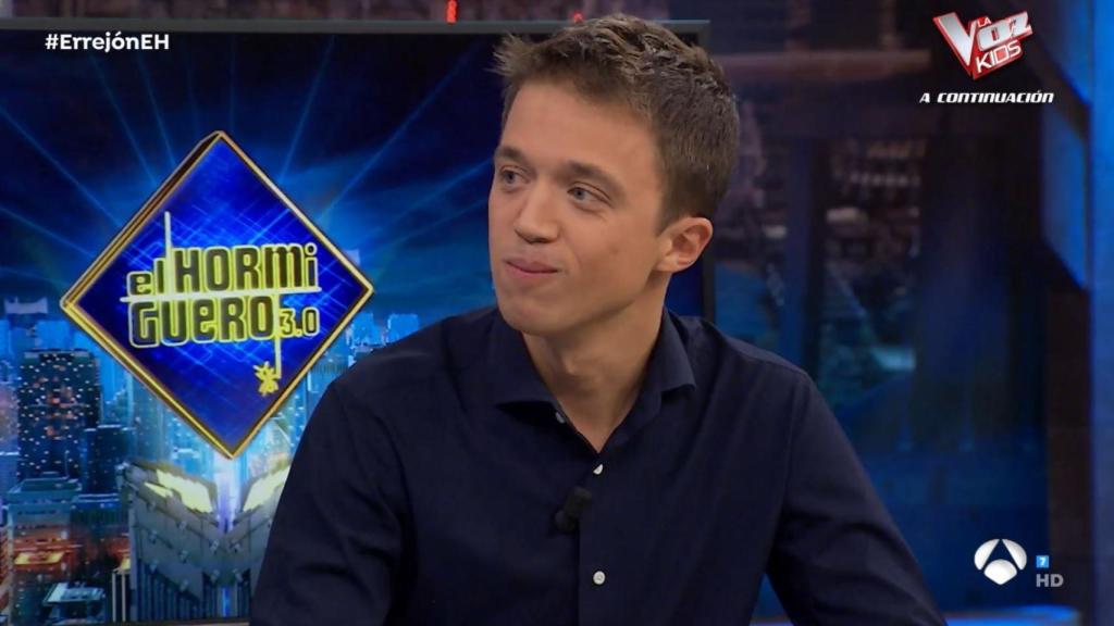 Errejón en el plató de 'El Hormiguero'.