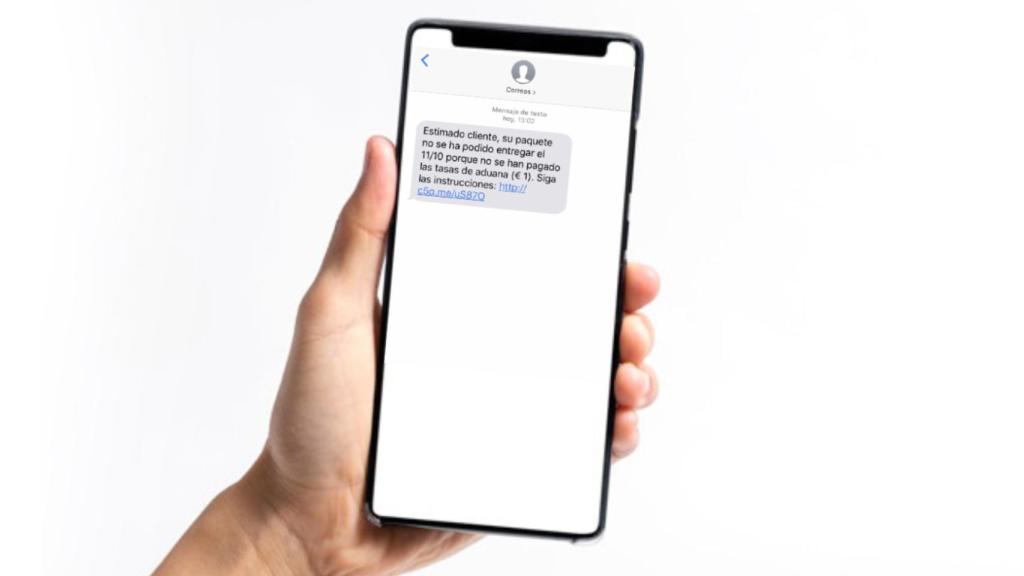 Este es el SMS de la estafa que está sufriendo Correos.