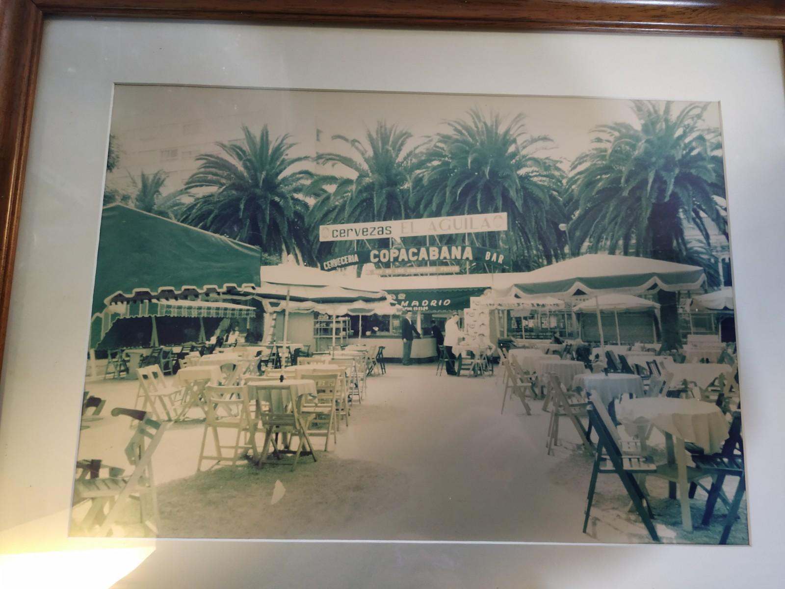 Imagen del primer Copacabana, frente al Kiosco Alfonso