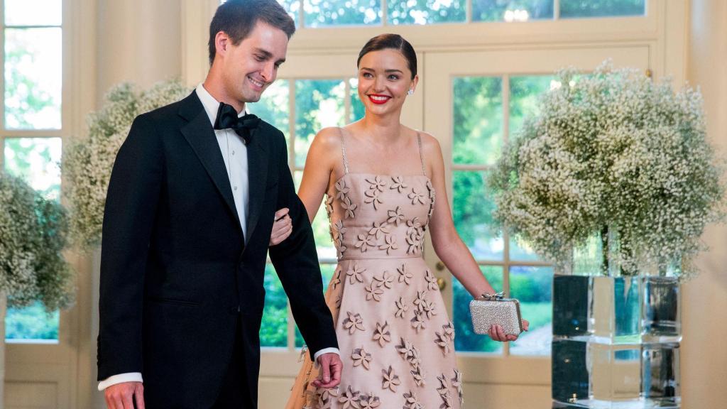 Miranda Kerr y Evan Spiegel.