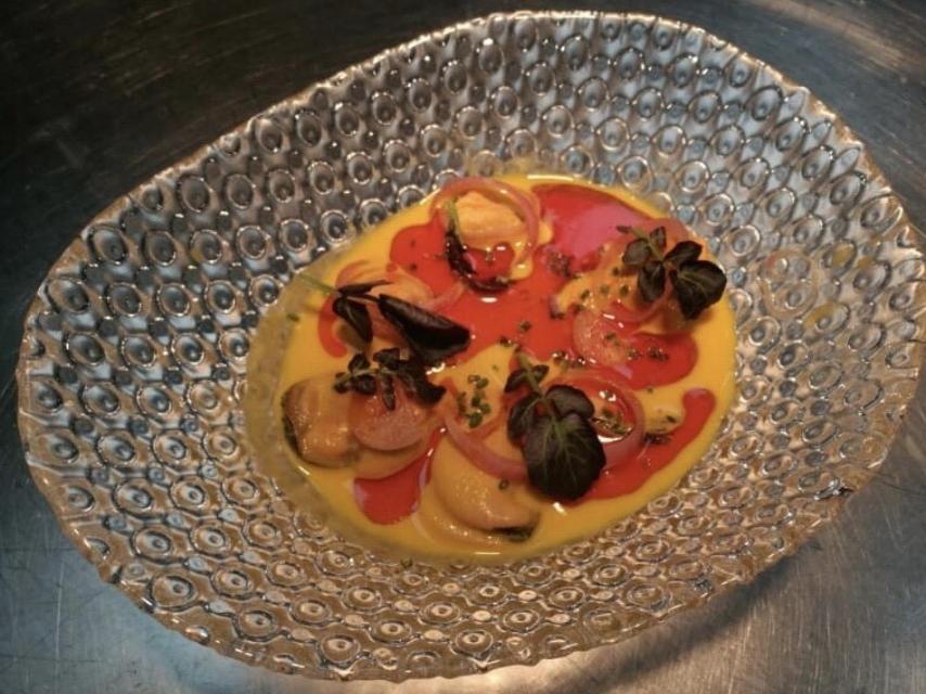 Mejillones en escabeche preparados por el propio Óscar Higares.