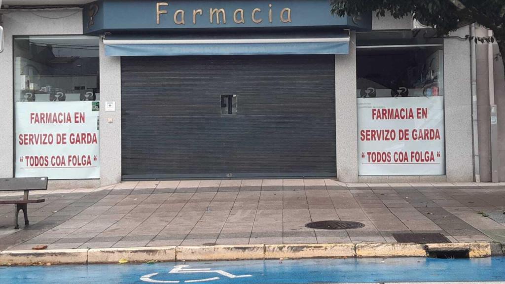 Los comercios de As Pontes secundaron la huelga para viajar a Madrid.