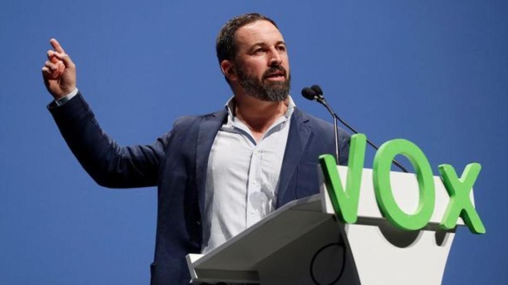 El líder de Vox, Santiago Abascal.