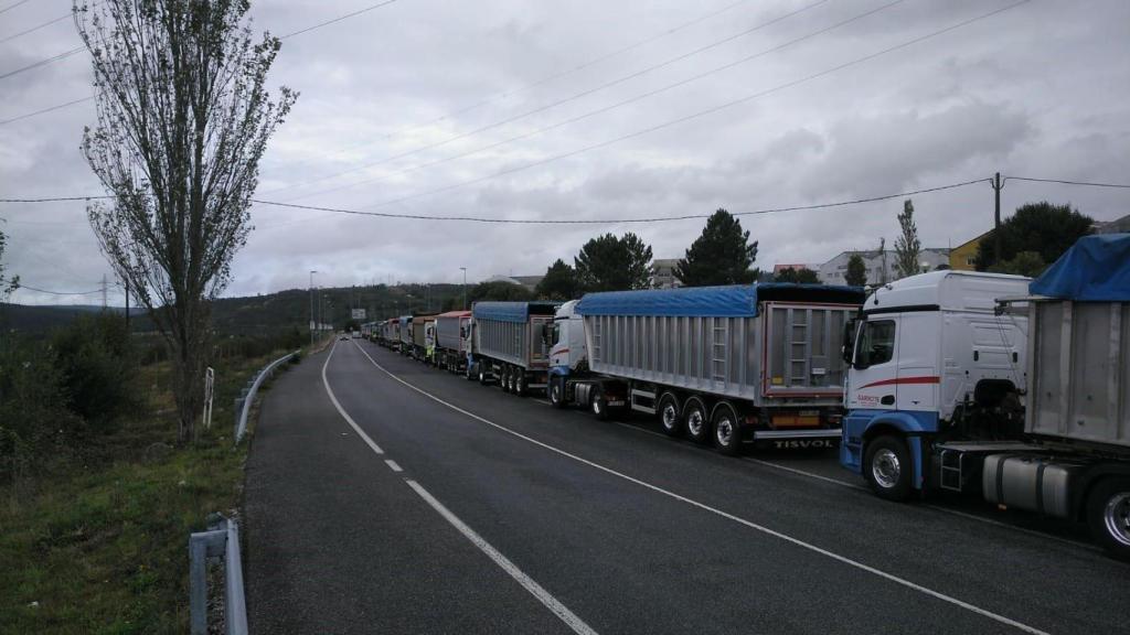Camioneros partiendo hacia Madrid