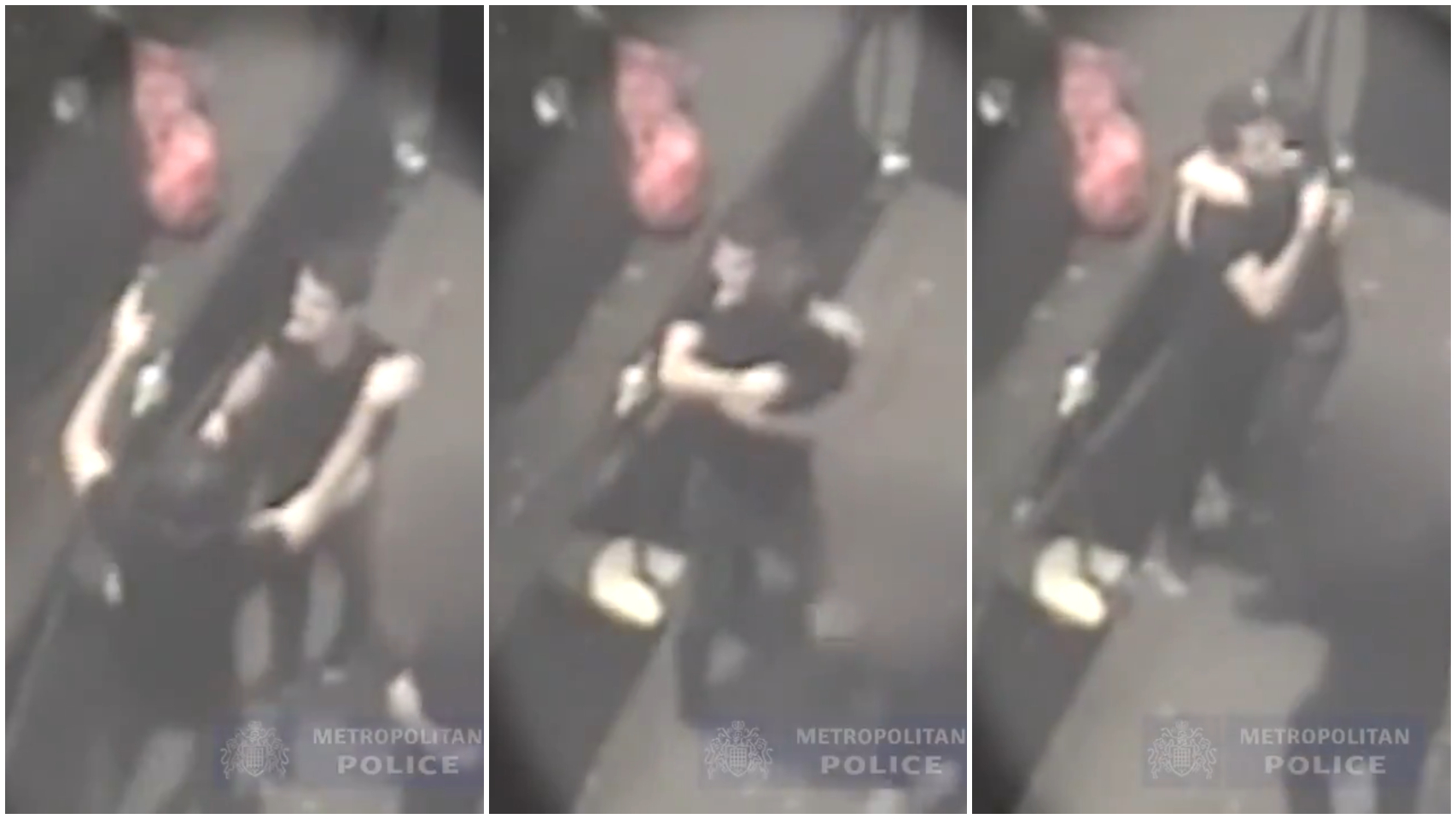 La celebración fue grabada por una de las cámaras de seguridad de la discoteca.