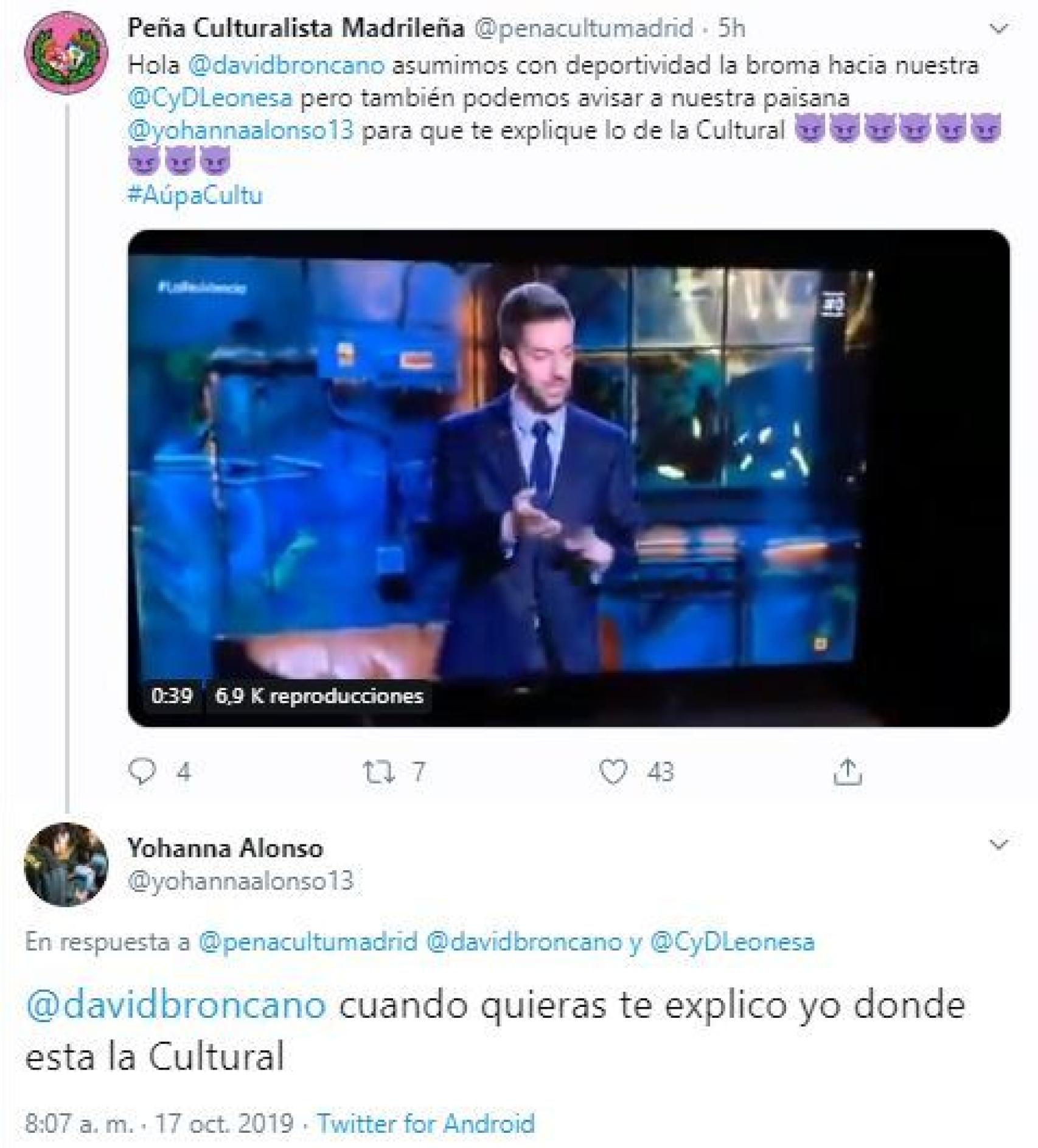 Tuit de Yohanna Alonso