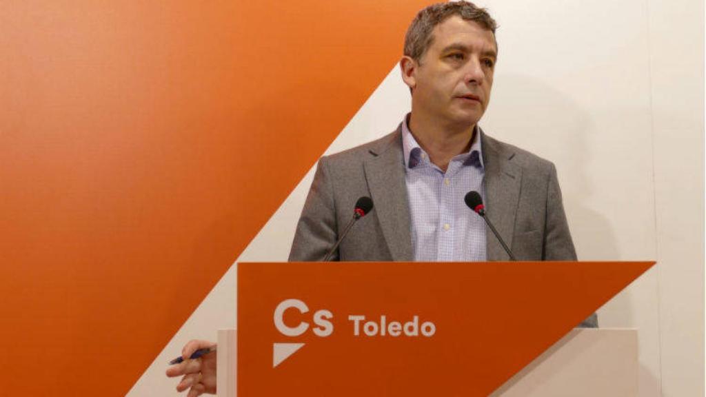 Esteban Paños, en rueda de prensa en Toledo