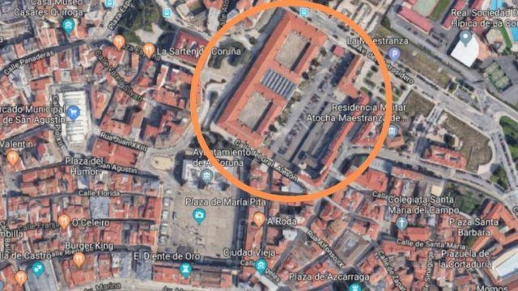 Vista panorámica del Cuartel de Atocha