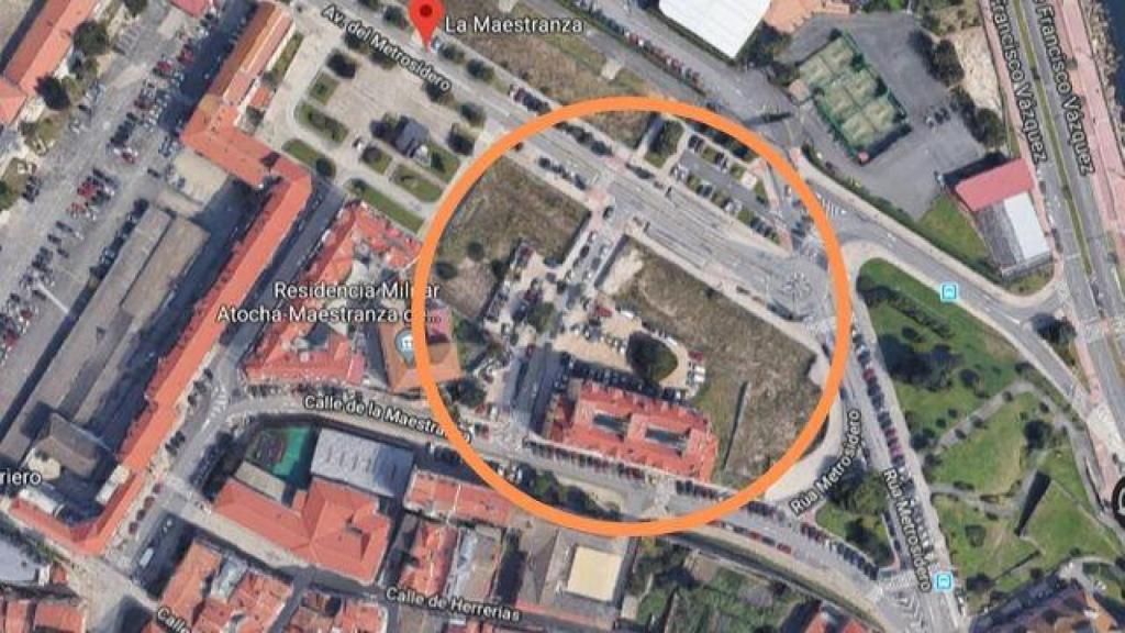 Vista panorámica de las parcelas de A Maestranza