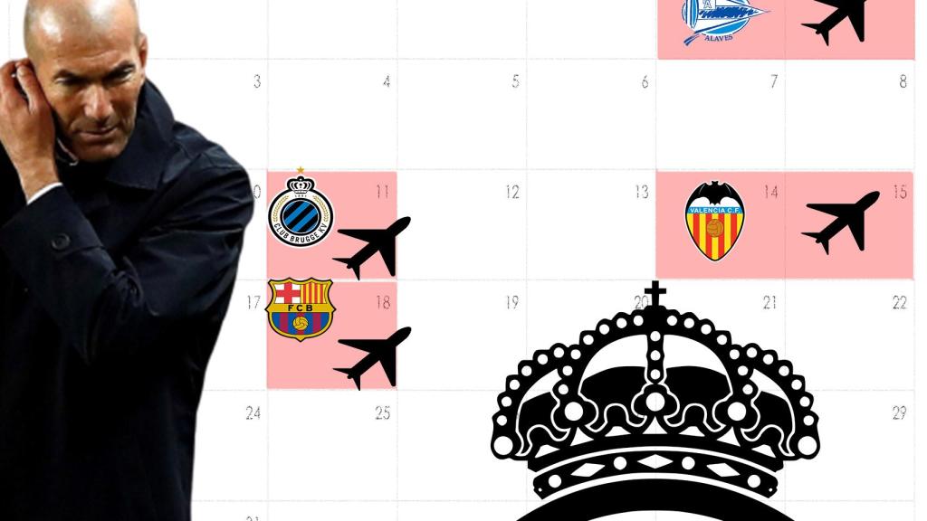 El Madrid, ante la cuesta de diciembre: cuatro de seis partidos lejos del Santiago Bernabéu