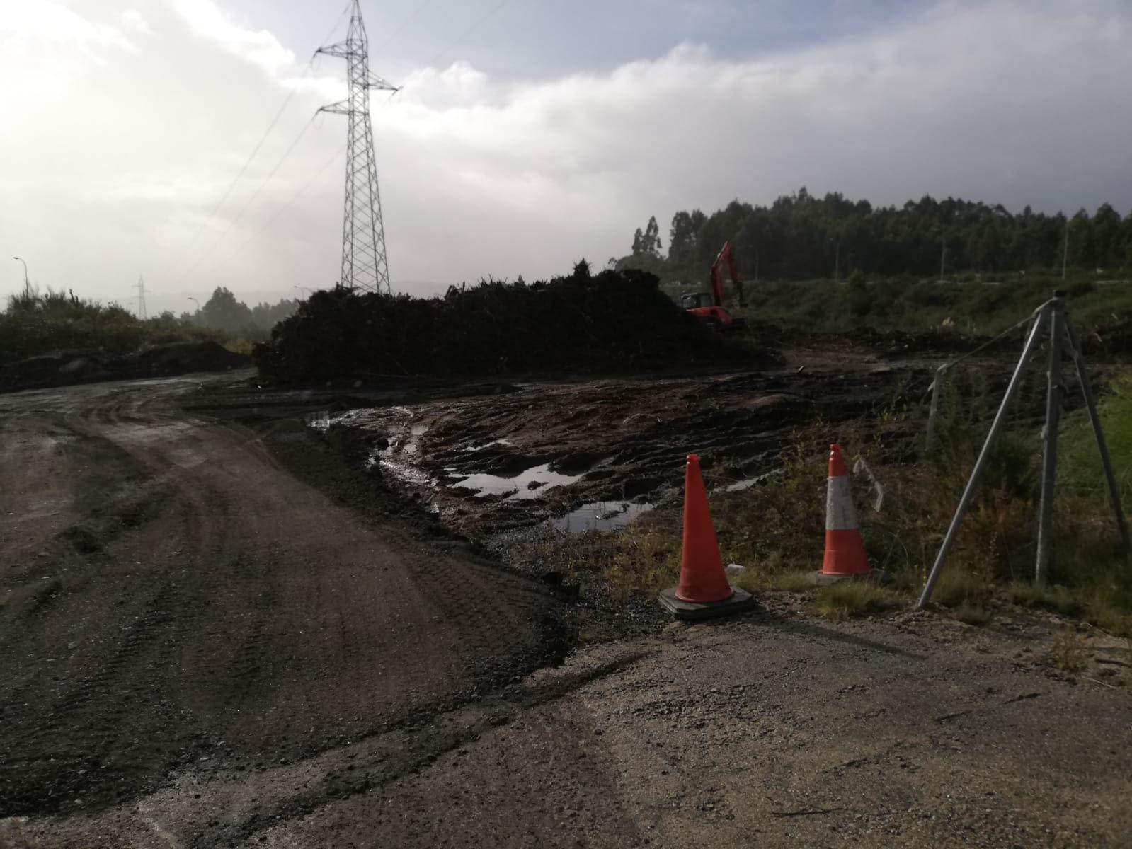 Finca de Alvedro donde Fomento está retirando maleza.