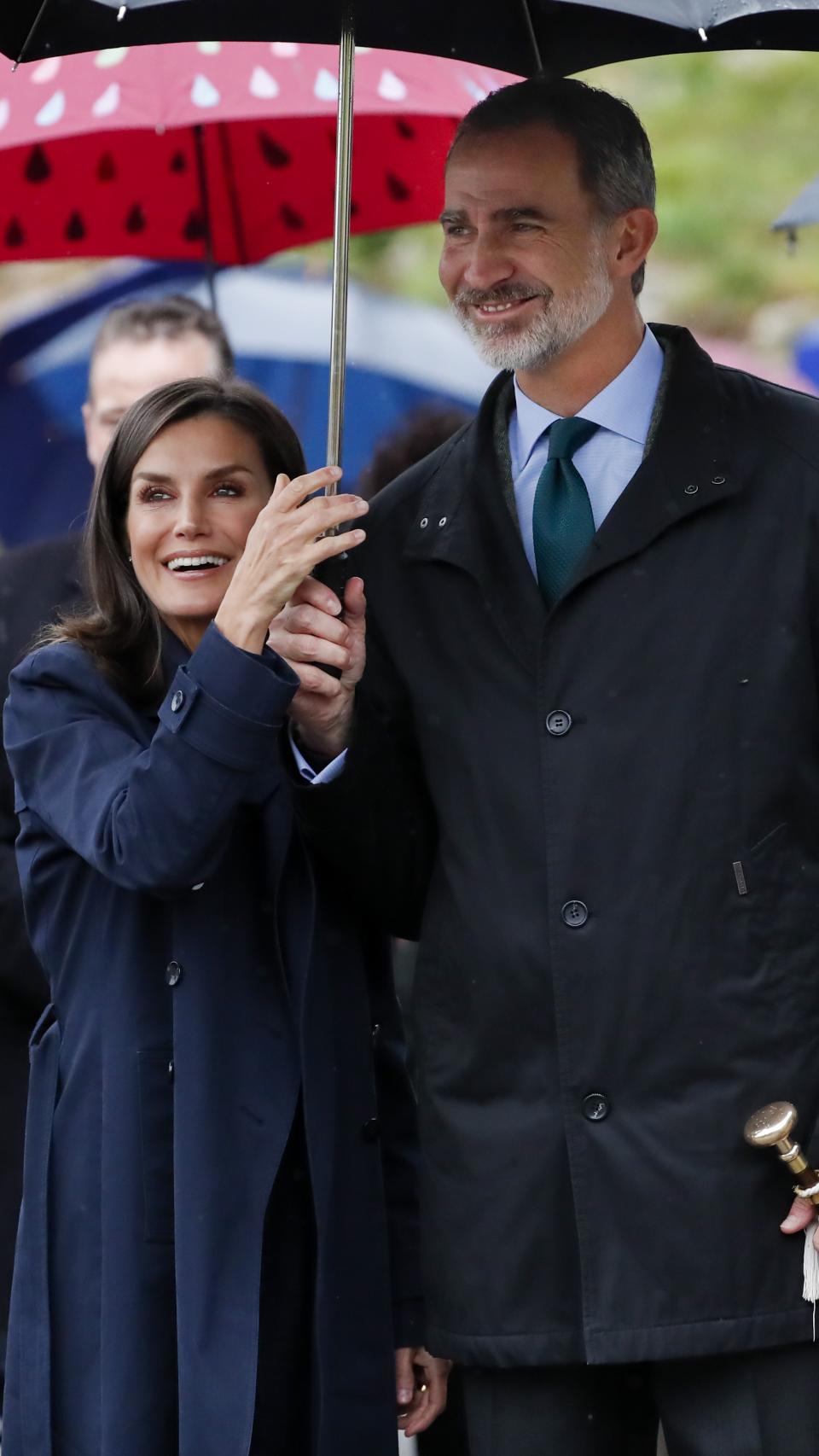 Felipe VI y Letizia en Asiegu.