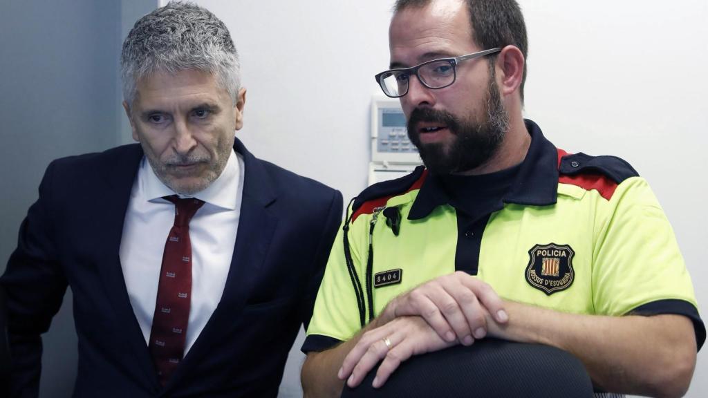 Grande-Marlaska, ministro del Interior, en Barcelona, en una imagen de archivo.