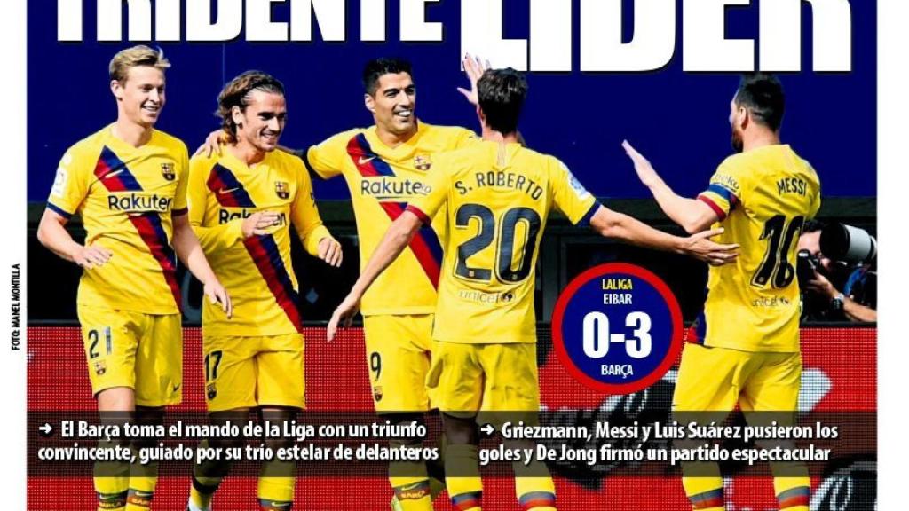 Portada Mundo Deportivo (20/10/19)