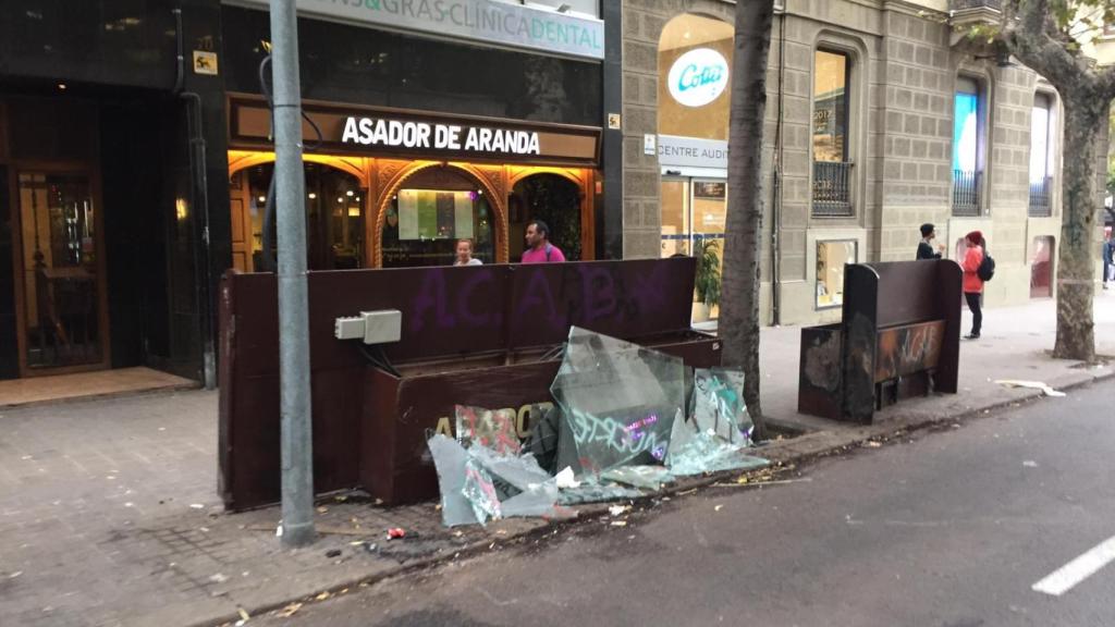 El cartel del Asador de Aranda fue usado como escudo