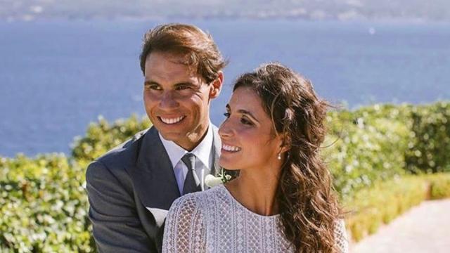 Fotografía de la pareja durante su boda.