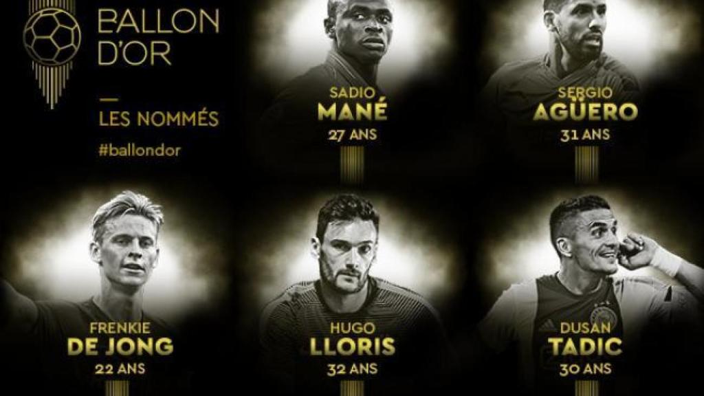 Nominados al Balón de Oro 2019