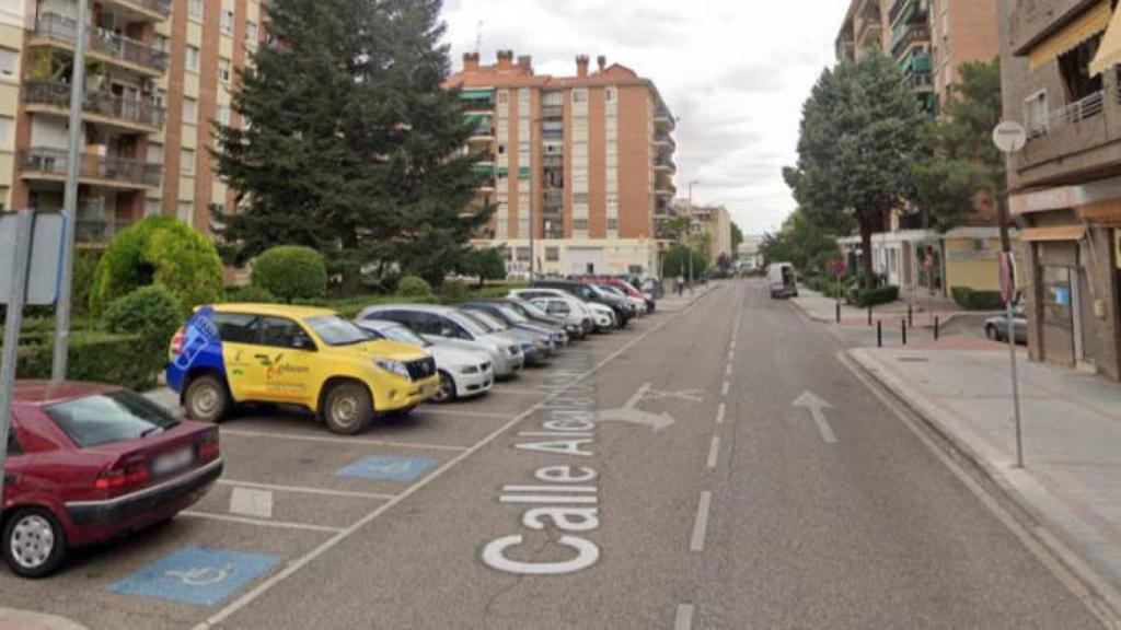 Calle Alcalá de Henares de Guadalajara. Foto: Google