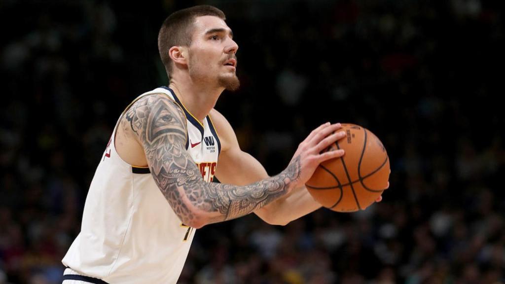Juancho Hernangómez en un partido con los Denver Nuggets