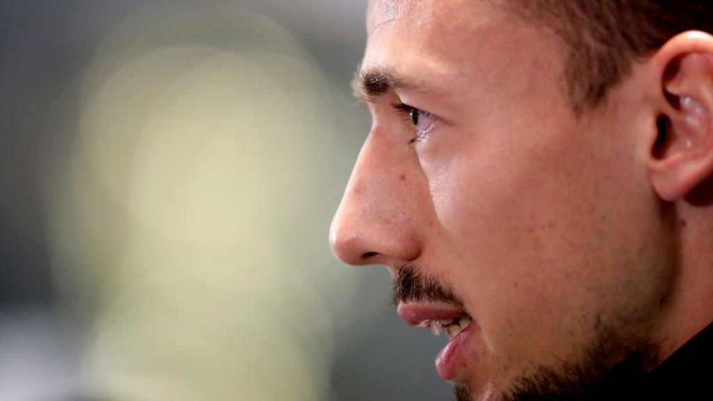 Clément Lenglet, en rueda de prensa previa a la Champions League