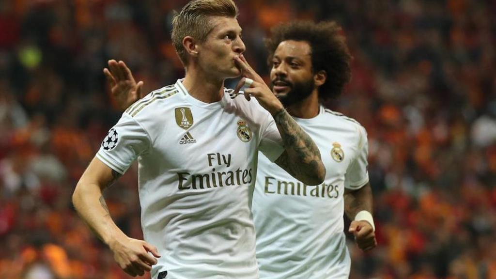 Toni Kroos y Marcelo, en un partido del Real Madrid