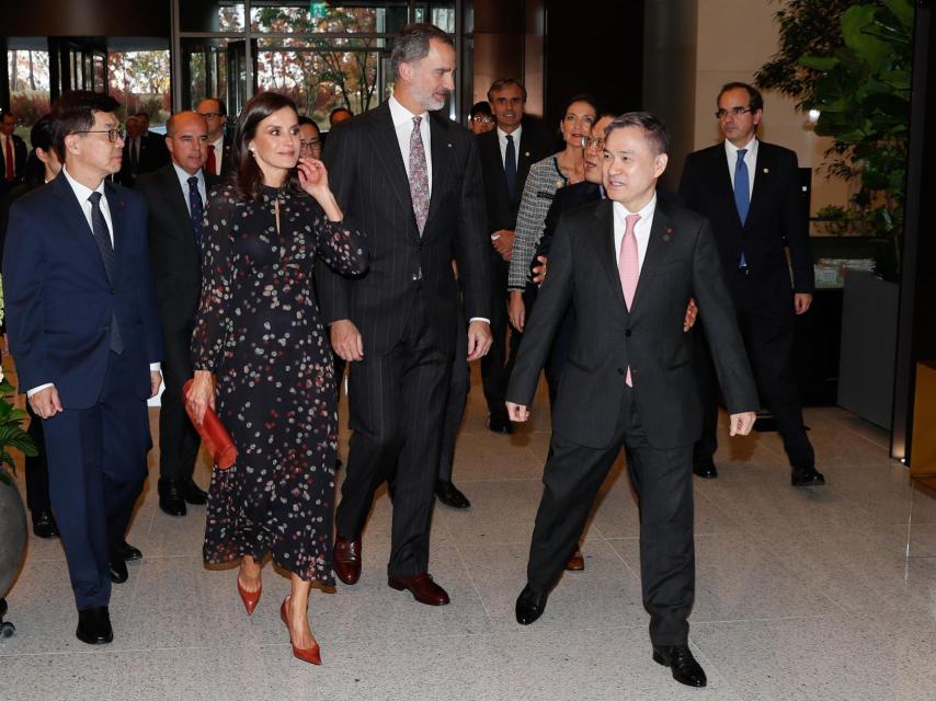 Felipe VI y Letizia en su visita de Estado a Seúl.