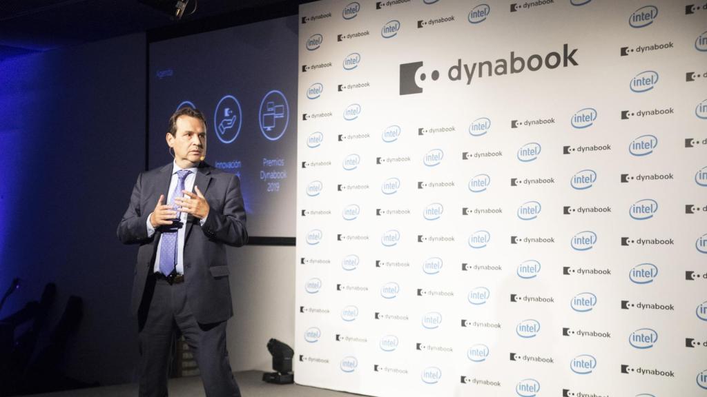 Emilio Dumas, director general de Dynabook en España, durante el evento.