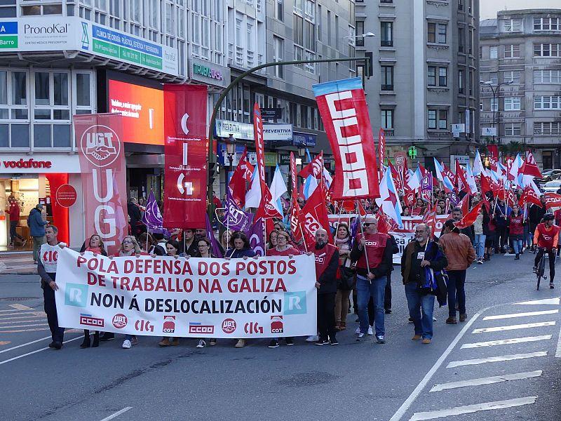 Cientos de personas en la manifestación del martes (CIG)