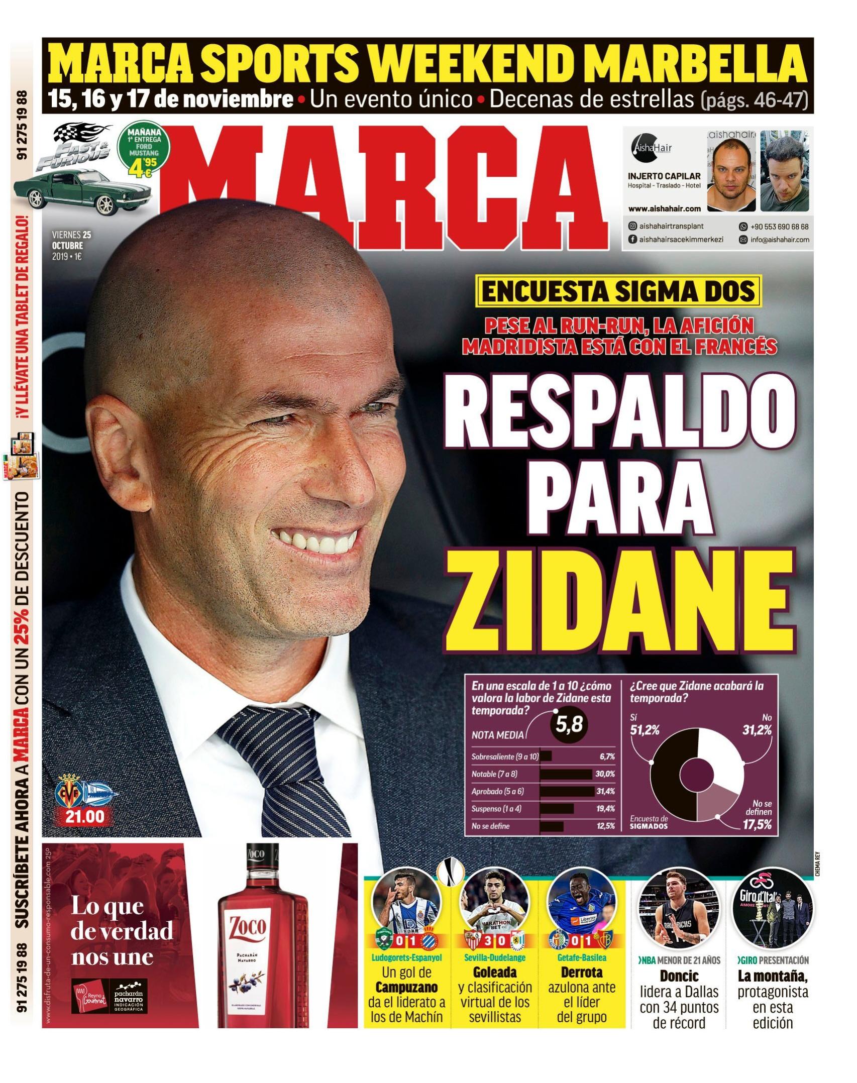 Portada MARCA (25/20/2019)