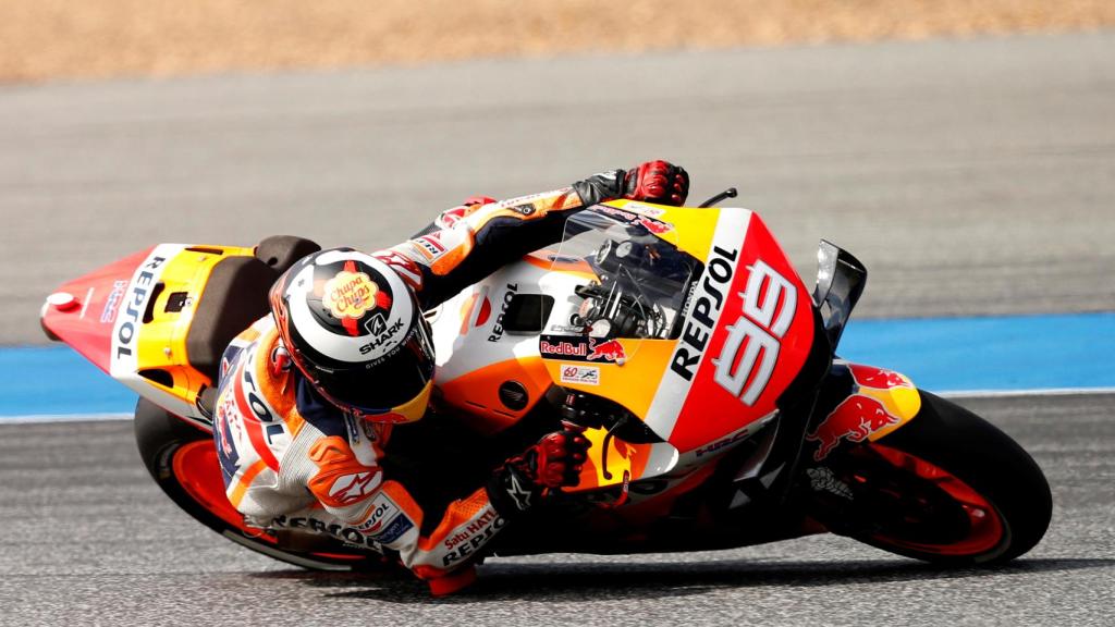 Jorge Lorenzo a lomos de su Honda