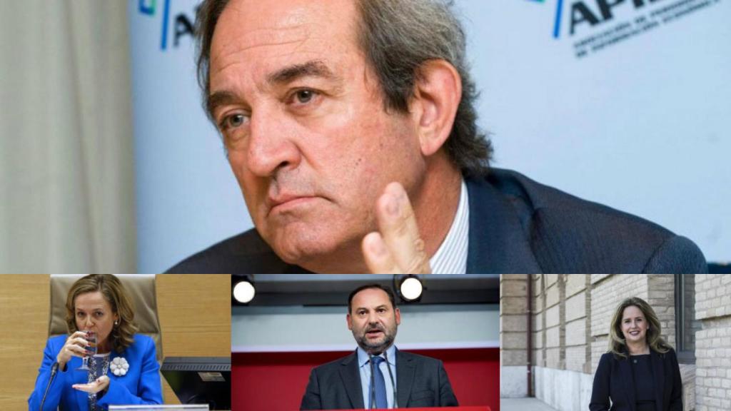 Claudio Boada, Nadia Calviño, José Luis Ábalos y Helena Beunza.