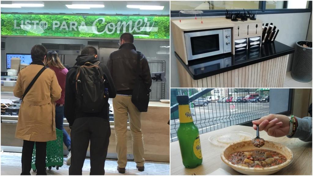 Hacemos la cola de Mercadona y probamos la comida.