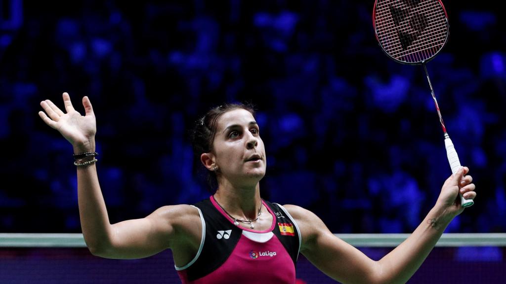 Carolina Marín, durante el Abierto de Francia