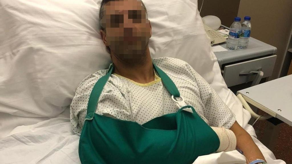 Así ha sido el recibimiento a Ángel, el policía de A Coruña herido en Cataluña