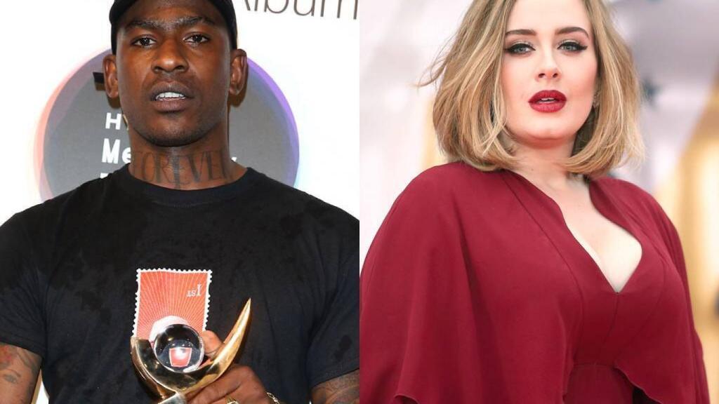 El rapero Skepta y la cantante Adele.
