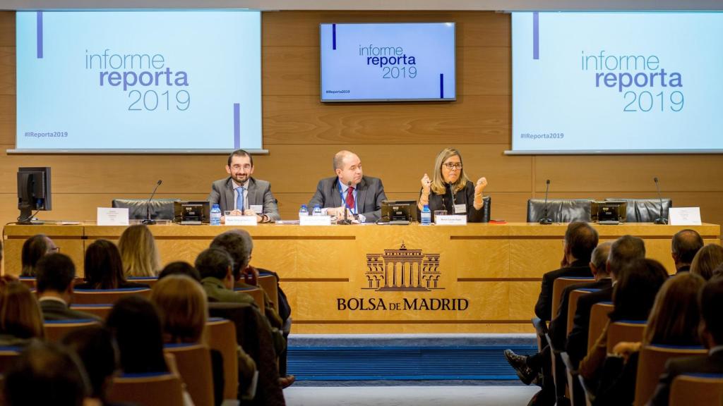 Imagen de la rueda de prensa de presentación del Informe Reporta.