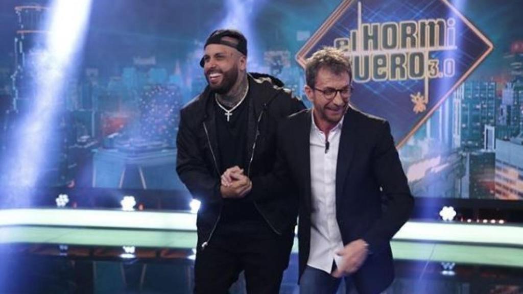 Pablo Motos recibe en 'El Hormiguero' a Nicky Jam.