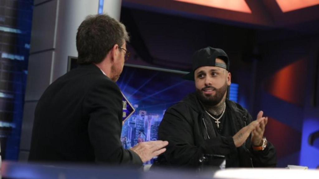 Nicky Jam, durante su intervención en 'El Hormiguero'.
