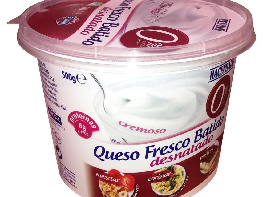 Queso fresco batido de Mercadona.