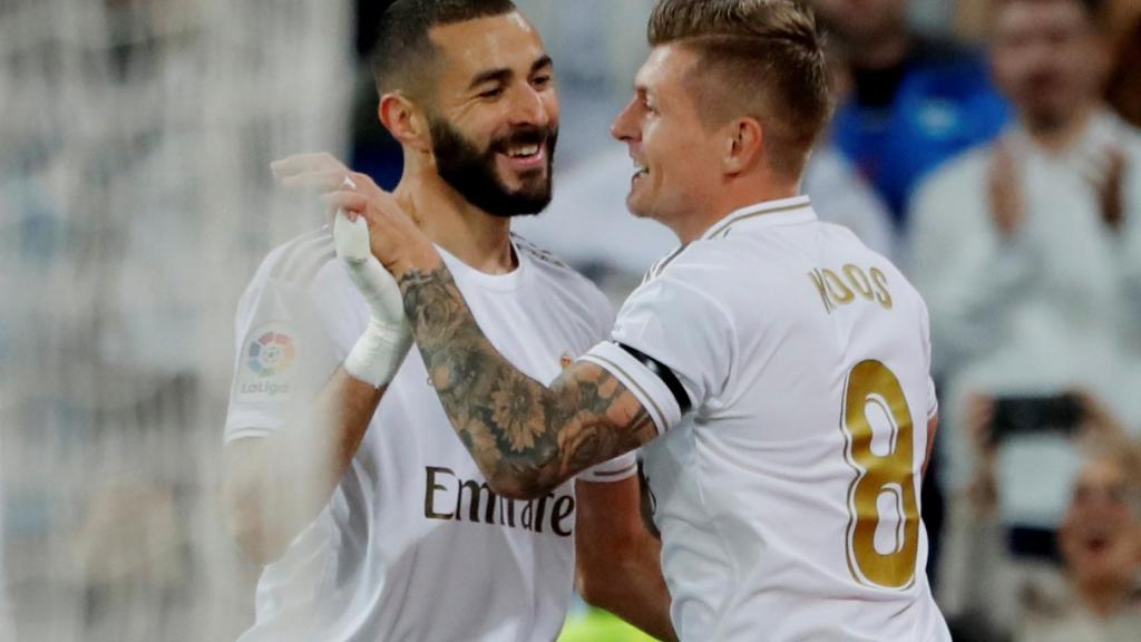 Kroos agradece a Benzema el pase de gol ante el Leganés