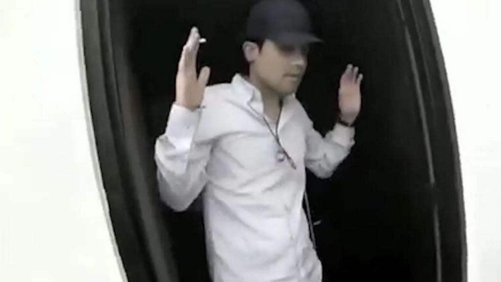 Ovidio Guzmán, en el momento de la detención