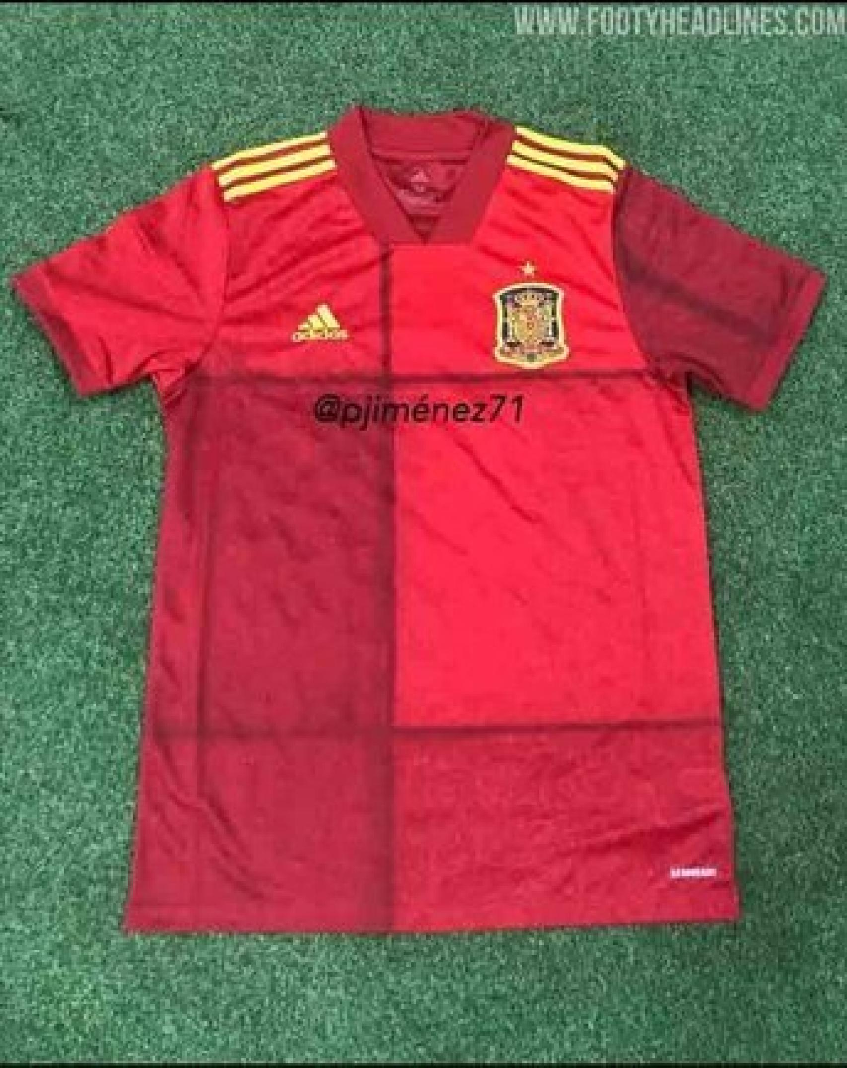 Nueva camiseta de España para la Eurocopa 2020.