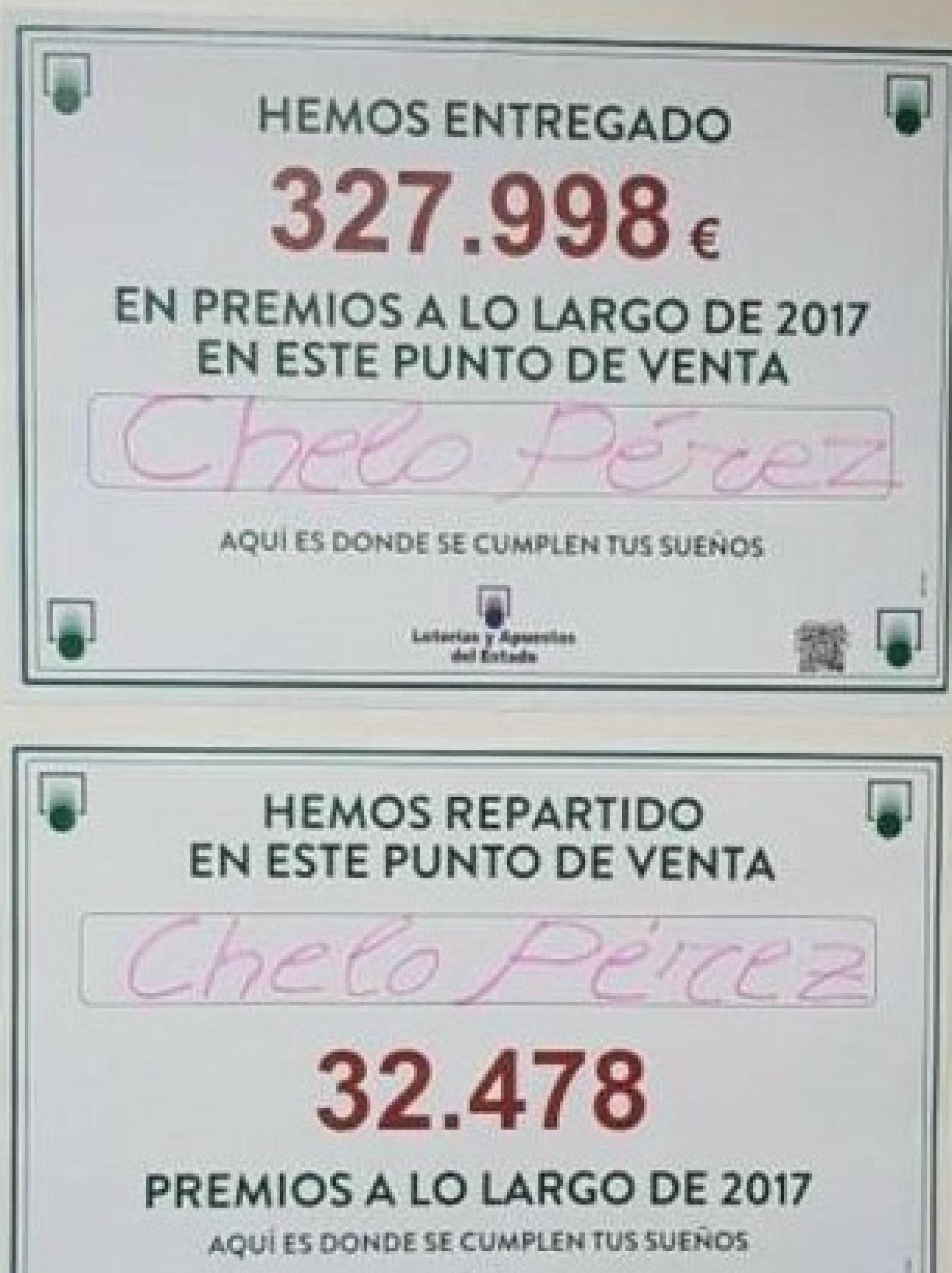 Los premios que ha entregado Chelo.