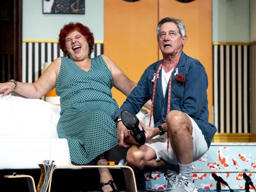 Yuste y Teté Delgado en una representación de su nuevo proyecto.